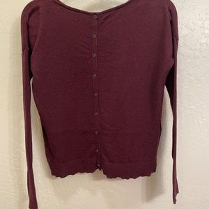 Maroon Loft sweater